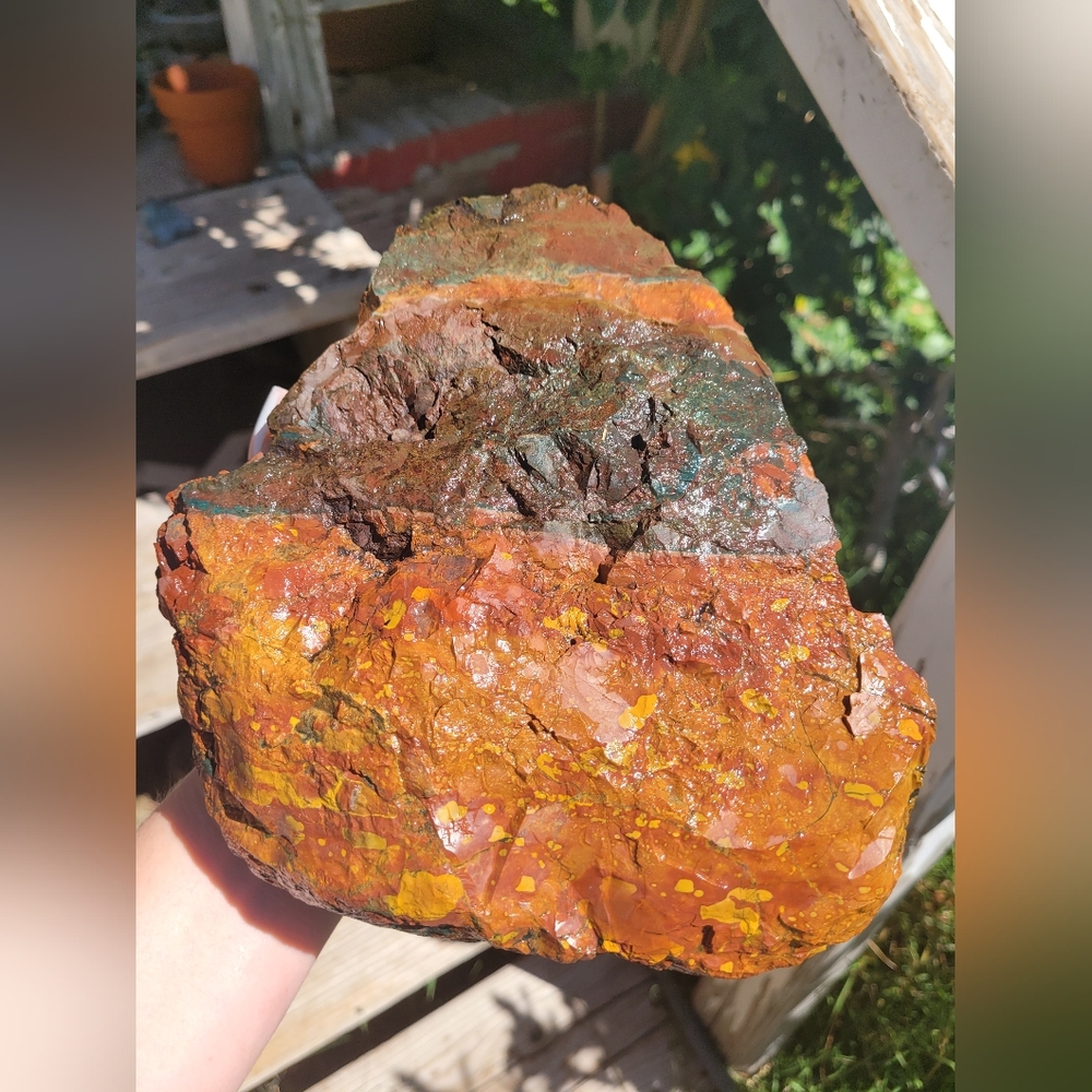 Huge Rough Natural Jasper Lapidary specimen 7 pounds